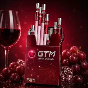 سیگار جی‌ تی‌ ام شراب قرمز GTM Crystal Filter Red Wine Capsule